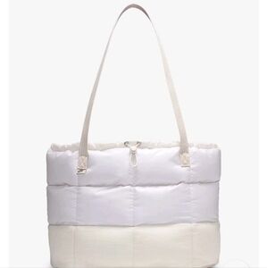 Nike Sportswear Puffle Tote Bag White (24L) FZ1316-104 White Oakwood Cream